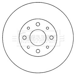 Brake Disc BORG & BECK BBD4055 OE Ref 0060810076