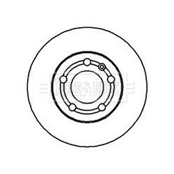 Brake Disc BORG & BECK BBD4064 OE Ref 1J0 615 301 L