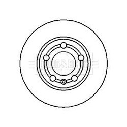 Brake Disc BORG & BECK BBD4065 OE Ref 1J0 615 601 C