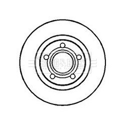 Brake Disc BORG & BECK BBD4066 OE Ref 8E0615301D