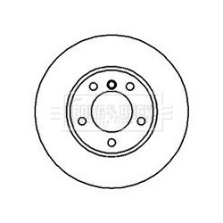 Brake Disc BORG & BECK BBD4067 OE Ref 1 163 081