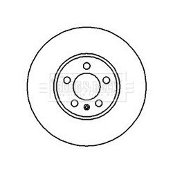 Brake Disc BORG & BECK BBD4069 OE Ref 1J0 615 301M
