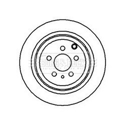 Brake Disc BORG & BECK BBD4070 OE Ref 9566928380