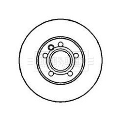 Brake Disc BORG & BECK BBD4071 OE Ref 1044569