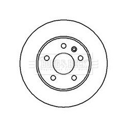 Brake Disc BORG & BECK BBD4072 OE Ref 638421011205