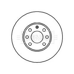Brake Disc BORG & BECK BBD4073 OE Ref 95526647