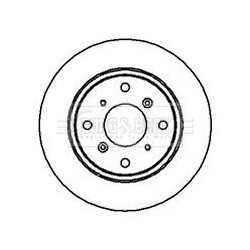 Brake Disc BORG & BECK BBD4080 OE Ref 42510SS0000