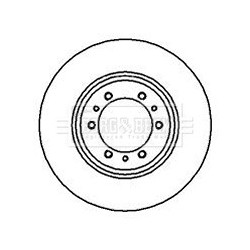 Brake Disc BORG & BECK BBD4086 OE Ref 8943754164