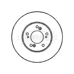 Brake Disc BORG & BECK BBD4090 OE Ref 45251S2HN00