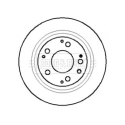 Brake Disc BORG & BECK BBD4091 OE Ref 42510SP0000