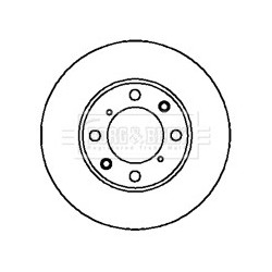 Brake Disc BORG & BECK BBD4093 OE Ref 42510SE0010