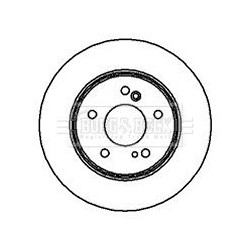Brake Disc BORG & BECK BBD4094 OE Ref 05098066AA
