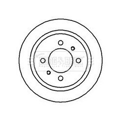 Brake Disc BORG & BECK BBD4096 OE Ref 4320658Y01