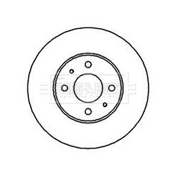 Brake Disc BORG & BECK BBD4097 OE Ref 4020654C01