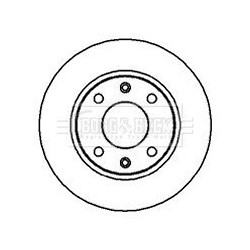 Brake Disc BORG & BECK BBD4098 OE Ref 4246 R9