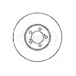 Brake Disc BORG & BECK BBD4099 OE Ref 26310AA011