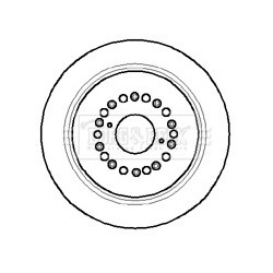 Brake Disc BORG & BECK BBD4101 OE Ref 4243114170