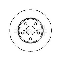 Brake Disc BORG & BECK BBD4104 OE Ref 4351220480