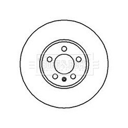 Brake Disc BORG & BECK BBD4105 OE Ref 1J0 615 301 K