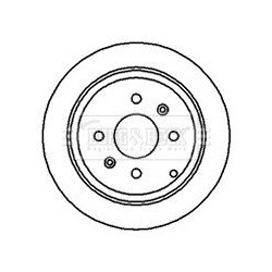 Brake Disc BORG & BECK BBD4108 OE Ref 1618861380