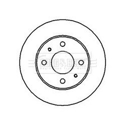 Brake Disc BORG & BECK BBD4111 OE Ref 402060M602