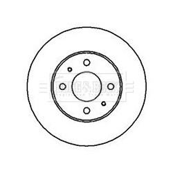 Brake Disc BORG & BECK BBD4112 OE Ref 402060M802
