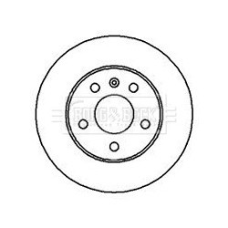 Brake Disc BORG & BECK BBD4114 OE Ref 569125