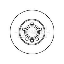 Brake Disc BORG & BECK BBD4115 OE Ref 701 615 301 G