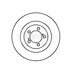 Brake Disc BORG & BECK BBD4119 OE Ref 26300AE060