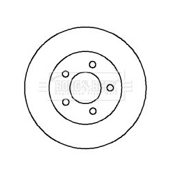 Brake Disc BORG & BECK BBD4121 OE Ref 5015965AA