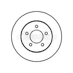 Brake Disc BORG & BECK BBD4122 OE Ref 04683432