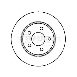 Brake Disc BORG & BECK BBD4123 OE Ref 4383968