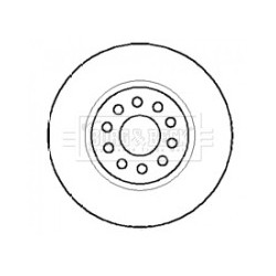 Brake Disc BORG & BECK BBD4124 OE Ref 60714639