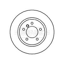 Brake Disc BORG & BECK BBD4127 OE Ref 34111164539