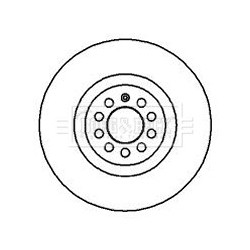Brake Disc BORG & BECK BBD4128 OE Ref 8N0615301