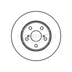 Brake Disc BORG & BECK BBD4131 OE Ref 4351205031