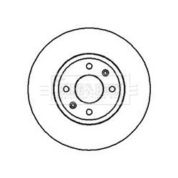 Brake Disc BORG & BECK BBD4133 OE Ref 4246.T8