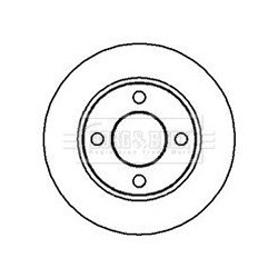 Brake Disc BORG & BECK BBD4134 OE Ref 443 615 601