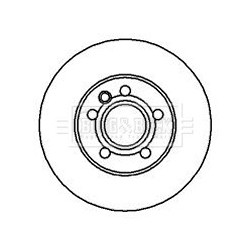 Brake Disc BORG & BECK BBD4135 OE Ref 7D0 615 301 A
