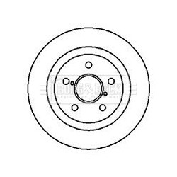 Brake Disc BORG & BECK BBD4137 OE Ref 4351242020