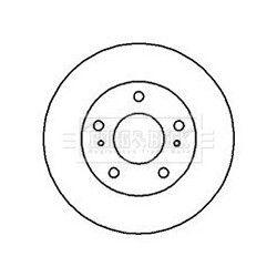 Brake Disc BORG & BECK BBD4138 OE Ref 402069C101