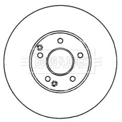 Brake Disc BORG & BECK BBD4141 OE Ref 05098064AA