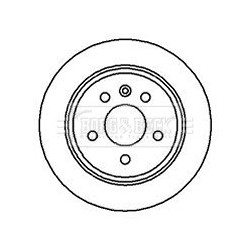 Brake Disc BORG & BECK BBD4148 OE Ref A6384230112