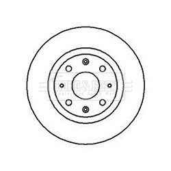 Brake Disc BORG & BECK BBD4151 OE Ref 0K09AA33251B