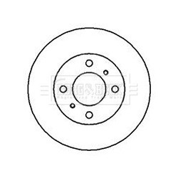 Brake Disc BORG & BECK BBD4155 OE Ref MB699283