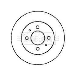 Brake Disc BORG & BECK BBD4157 OE Ref MB699285