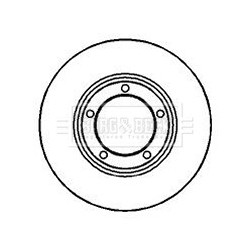 Brake Disc BORG & BECK BBD4161 OE Ref 581294A000