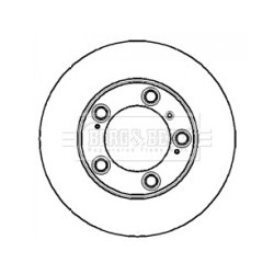 Brake Disc BORG & BECK BBD4164 OE Ref 98635140105