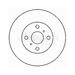 Brake Disc BORG & BECK BBD4167 OE Ref 55311-75F00-000