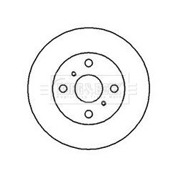 Brake Disc BORG & BECK BBD4172 OE Ref 4351216070